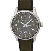 クォーツ SS シリコンバンド 100M グリーン メンズ 並行輸入品 1年保証 SUR323P1