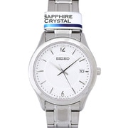 クォーツ SS ブレス 100M シルバー メンズ 並行輸入品 1年保証 SUR417P1