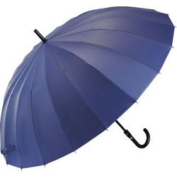 長傘 富山サンダーR 65cm ジャンプ式 20本骨 5級撥水 花開き構造 U165-0890NV1-BI