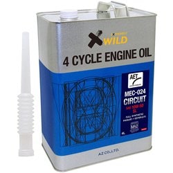 AZ バイク用 4サイクル エンジンオイル 4L サーキット 10W-50 二輪用 100％化学合成油 MEC-024 EG294