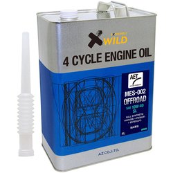 AZ バイク用 4サイクル エンジンオイル 4L オフロード 10W-40 二輪用 100％化学合成油 MES-002 EG374