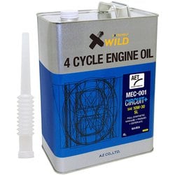 AZ バイク用 4サイクル エンジンオイル 4L サーキットプラス 10W-30 二輪用 100％化学合成油 MEC-001 EG404