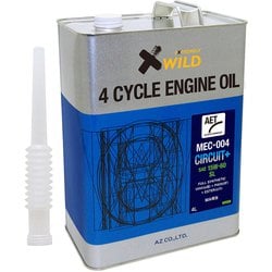 AZ バイク用 4サイクル エンジンオイル 4L サーキットプラス 15W-60 二輪用 100％化学合成油 MEC-004 EG434