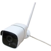 防犯カメラ バレット型 FullHD IP65 スマホから簡単アクセス 高感度CMOSセンサー 動体検知録画 夜間撮影 ホワイト SEC-WTF-1080P