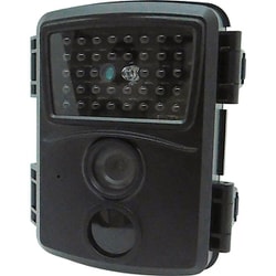防犯カメラ IPX4 夜間撮影 乾電池式 スタンド・ベルト付属 ブラック SEC-IRTF-1080P