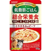 いなば 低脂肪ごはん とりささみ&ビーフ 50g