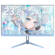 ゲーミングモニター/PX248 Wave Pastel Blue/23.8型/フルHD(1920×1080)/Fast IPSパネル/非光沢/HDR対応/200Hz/1ms(GTG)/HDMI×1 DP×1/ドット抜け交換保証 PX248WAVEB-O