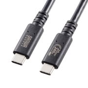 USB Type-C USB20Gbps(USB4 Gen2x2)対応ケーブル 1m ブラック PD240W対応 USB認証取得品 KU-20GCCPE10