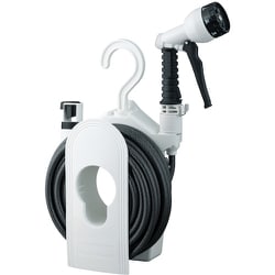 R115CG [コンパクトホースリール コンパクトリール（CG） 内径7.5mm 長さ15m おしゃれ ベランダ掃除 コンパクトサイズ ホースハンガー]