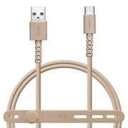 calon USB-A to Type-C 強靭ナイロンケーブル USB2.0準拠 1.0m トープ R10CAAC3A04TA