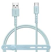 calon USB-A to Type-C 強靭ナイロンケーブル USB2.0準拠 1.0m スモーキーブルー R10CAAC3A04SBL