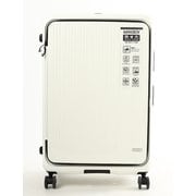スーツケース MAXBOX 拡張タイプ 旅行日数目安:11泊以上 142L/拡張時156L 前輪ストッパー フロントオープン MX-8011-33W パステルアイボリー