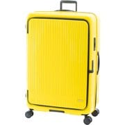 スーツケース MAXBOX 拡張タイプ 旅行日数目安:11泊以上 142L/拡張時156L 前輪ストッパー フロントオープン MX-8011-33W ビビッドイエロー