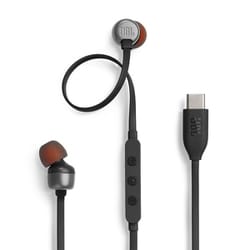 JBL Tune 310C USB Type-C接続 有線イヤホン ブラック JBLT310CBLK