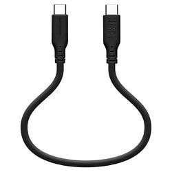 Type-C to Type-C USB3.2 gen2 100W対応 柔らかシリコンケーブル 0.3m チャコールグレー C203CACC5A02CGR