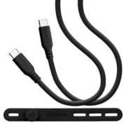 Type-C to Type-C USB3.2 gen2 100W対応 柔らかシリコンケーブル 1.0m チャコールグレー C210CACC5A02CGR