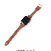 IQ-AW045B41-BK [Apple Watch チェーン本革ベルト （045） 41/40/38mm ブラウン]