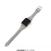 IQ-AW045B41-GY [Apple Watch チェーン本革ベルト （045） 41/40/38mm グレー]