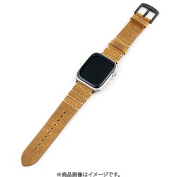 IQ-AW042B45-BR [Apple Watch ヌバック調 本革ベルト （042） 45/44/42mm ブラウン]