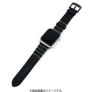 IQ-AW042B45-BK [Apple Watch ヌバック調 本革ベルト （042） 45/44/42mm ブラック]