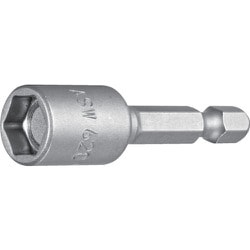 062047 [エーエスダブリュー 磁石付きソケットビット 差込角6.35x対辺8.0mm 全長50mm]