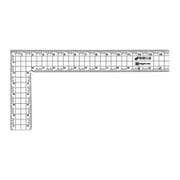 CAGS-L15KD [アクリルカッティング方眼L型定規 快段目盛 15×7（13×5）cm]