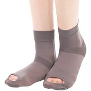 空気が通る つるピカ ソックス グレー 22~28cm