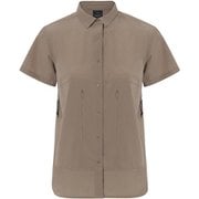 ウィメンズショートスリーブベンチレーションシャツ Women's S/S Ventilation Shirt 011058 G61 グレージュ Sサイズ [アウトドア シャツ レディース]