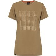 ウィメンズクイックドライグラフィックティー サシコノアメ Women's QD Graphic Tee - 刺し子の雨 011074 B126 バターナッツ Sサイズ [アウトドア カットソー レディース]