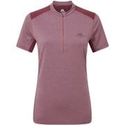 ウィメンズ ナヴァ ショートスリーブ ジップティー WOMEN'S NAVA SS ZIP TEE 412929 P75 プラムワイン/レーズン Mサイズ [アウトドア カットソー レディース]