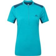 ウィメンズ ナヴァ ショートスリーブ ジップティー WOMEN'S NAVA SS ZIP TEE 412929 T59 トパーズ/マヨリカ Mサイズ [アウトドア カットソー レディース]