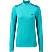ウィメンズ ナバLSジップティー WOMEN’S NAVA LS ZIP TEE 412928 T59 トパーズ/マヨリカ Mサイズ [アウトドア カットソー レディース]