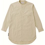 タスランナイロンのロングシャツ 021064 B07 ベージュ サイズ二 [アウトドア シャツ ユニセックス]