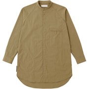 タスランナイロンのロングシャツ 021064 O22 オリーブネズミ サイズ二 [アウトドア シャツ ユニセックス]