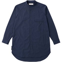 タスランナイロンのロングシャツ 021064 K65 カチイロ サイズ一 [アウトドア シャツ ユニセックス]