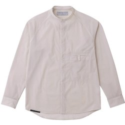 ソフトシェルのバンドカラーシャツ 021067 H26 ハイジロ サイズ二(S) [アウトドア シャツ ユニセックス]