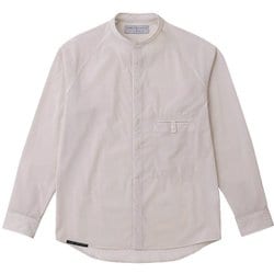 ソフトシェルのバンドカラーシャツ 021067 H26 ハイジロ サイズ三(M) [アウトドア シャツ ユニセックス]