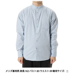 ダンガリーのバンドカラーシャツ ユニセックス シャツ ワスレナグサ サイズ四 021069