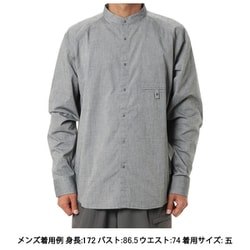 ダンガリーのバンドカラーシャツ ユニセックス シャツ ケシズミイロ サイズ四 021069