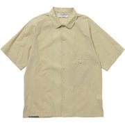 軽くて涼しい半袖シャツ 021071 A75 アオシロツルバミ サイズ一(XS) [アウトドア シャツ ユニセックス]
