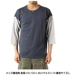 ハチジュウハチヤ 七分袖 041040 K86 コンネズ/ギンネズ Sサイズ [アウトドア カットソー ユニセックス]