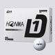 HONMA D1ボール 2ピース ホワイト [ゴルフボール 1ダース 12球入り]