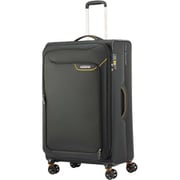 スーツケース APPLITE 4E(アップライト) 82cm 拡張タイプ 旅行日数目安:1週間以上 116L/拡張時126L TSAロック搭載 大容量 長期旅行 出張 BLACK/MUSTARD(ブラック/マスタード) QJ6*C4004