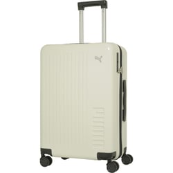 スーツケース 旅行日数目安：5～6泊 58L/拡張時64L TSAロック搭載 ハードキャリー ファスナータイプ 預け入れ無料サイズ J2318M ホワイト