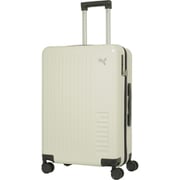 スーツケース 旅行日数目安:5~6泊 58L/拡張時64L TSAロック搭載 ハードキャリー ファスナータイプ 預け入れ無料サイズ J2318M ホワイト