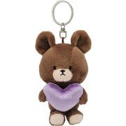 198181-24 くまのがっこう 推し色マスコット パープル [ぬいぐるみ]