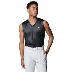 アイソチル フィッティド スリーブレス Vネック シャツ 1384827 001 Black/Mod Gray XLサイズ [ゴルフ シャツ メンズ]