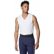 アイソチル フィッティド スリーブレス Vネック シャツ 1384827 100 White/Halo Gray MDサイズ [ゴルフ シャツ メンズ]