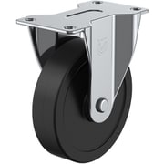 ER-50RE [ユーエイ プレート式 固定 キャスター 導電ゴム 車輪径50mm Eタイプ ER型 取付寸法56×28]