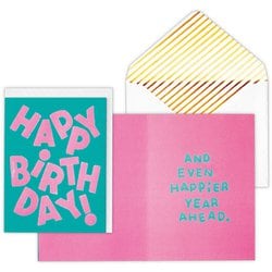 誕生日カード ピンク文字 EAP-833-718